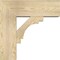 Ekena Millwork Merced Block Rough Sawn Bracket w/ Offset Brace, Douglas Fir, 8"W x 22"D x 22"H BKT0806X22X22MRC05RDF - alternate 2